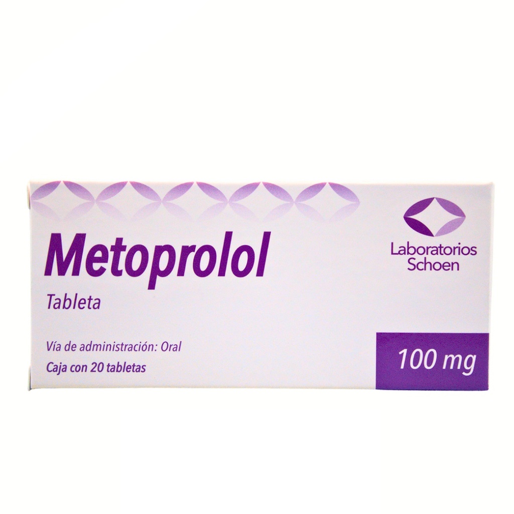 METOPROLOL 100 MG C/20 TAB LAB SCHOEN
