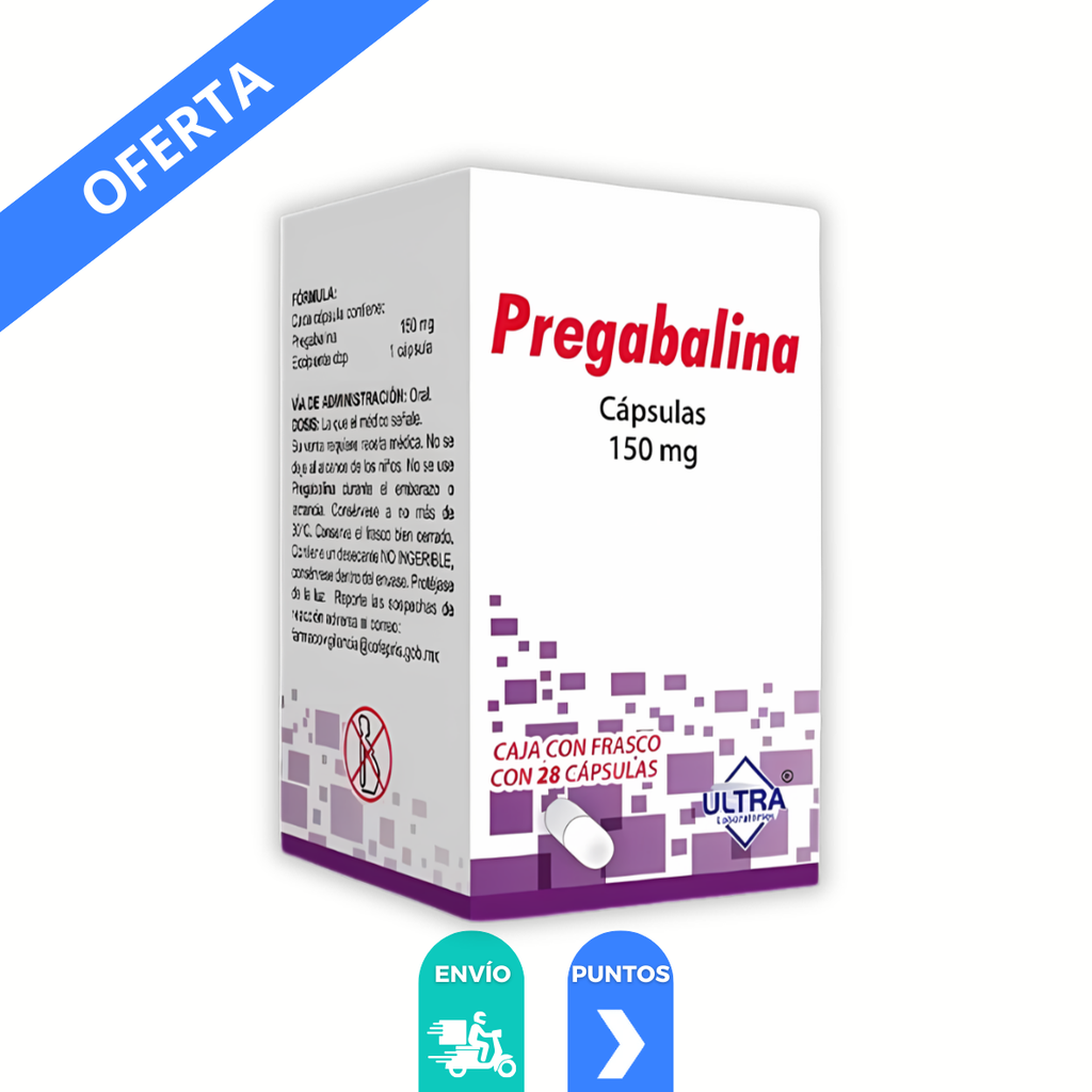 PREGABALINA 150 MG C/28 CAPSULAS LAB ULTRA