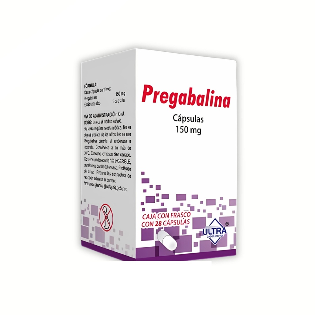 PREGABALINA 150 MG C/28 CAPSULAS LAB ULTRA