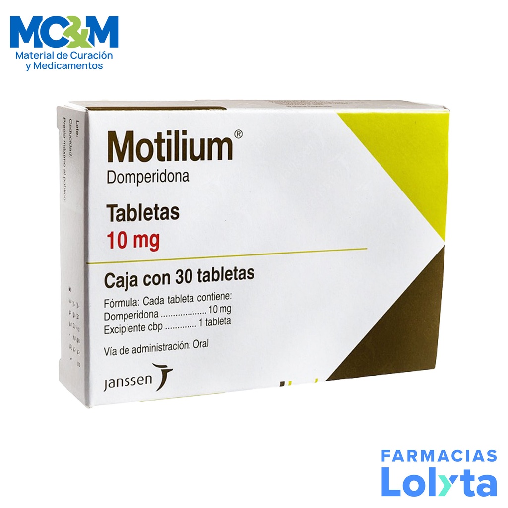 MOTILIUM 10 MG C/30 TAB DOMPERIDONA LAB JANSEEN