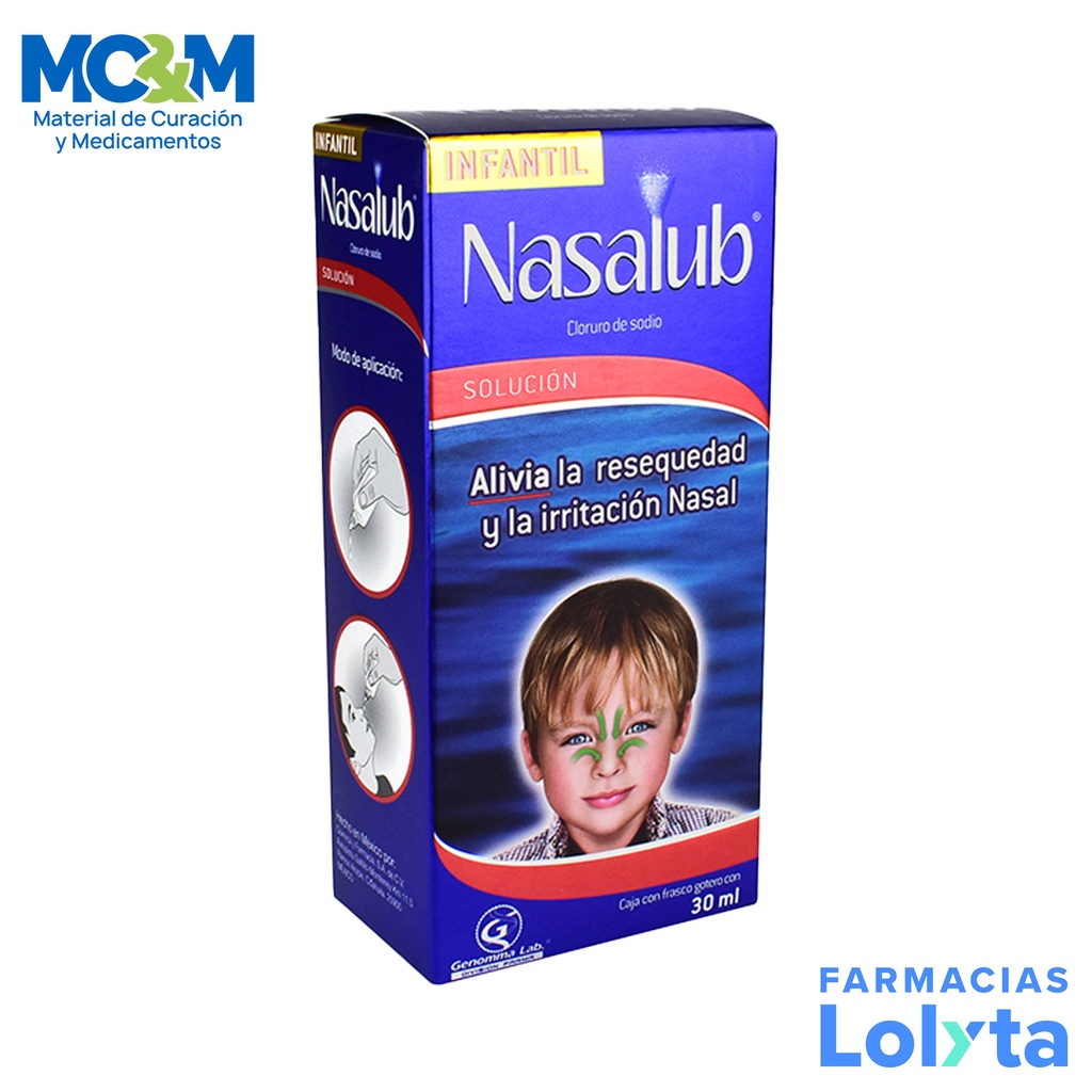 NASALUB SOL NASAL INFANTIL C/30 ML GOTAS LAB GENOMMA