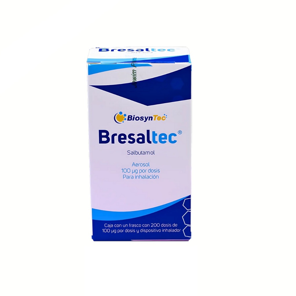 SALBUTAMOL AEROSOL PARA INHALACION 100 MCG C/200 DOSIS BRESALTEC AEROSOL LAB BIOSYNTEC