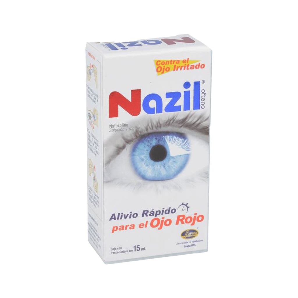 NAZIL SOL OFTALMICA 1 MG/ML C/15 ML NAFAZOLINA LAB SOPHIA