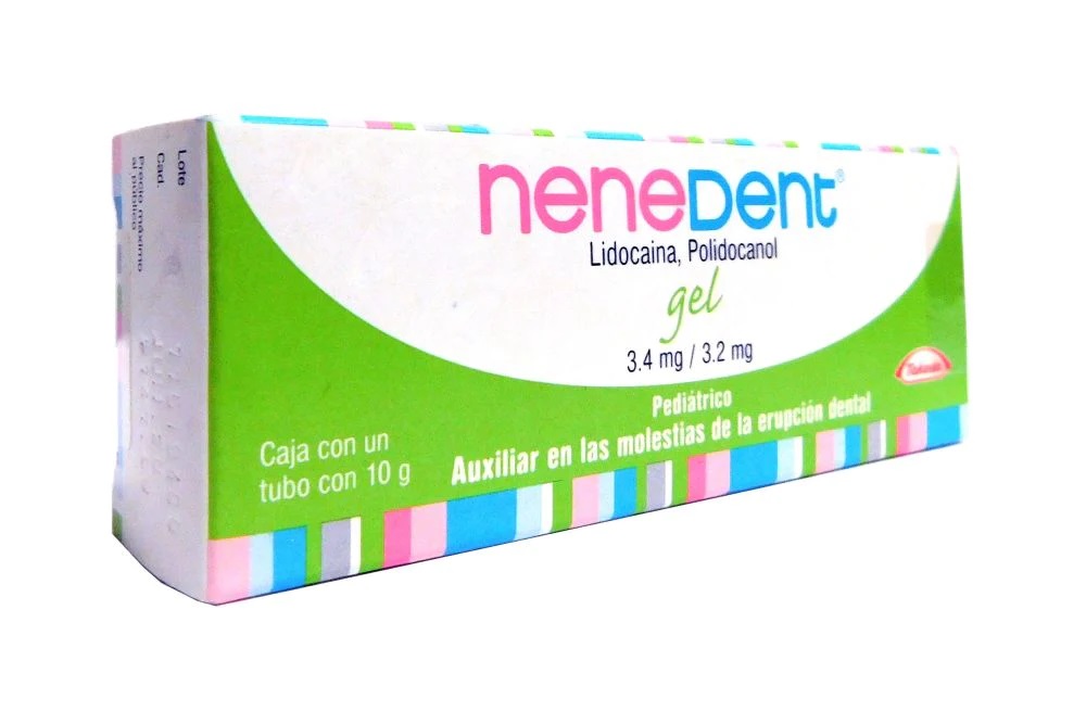 NENE DENT 3.4/3.2 MG GEL C/10 G LIDOCAINA POLIDOCANOL LAB TAKEDA