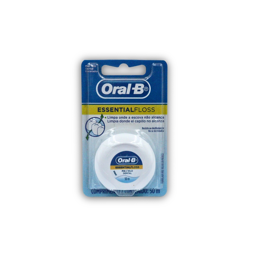ORAL-B HILO DENTAL ENCERADO 50 M ESSENTIAL FLOSS P&G