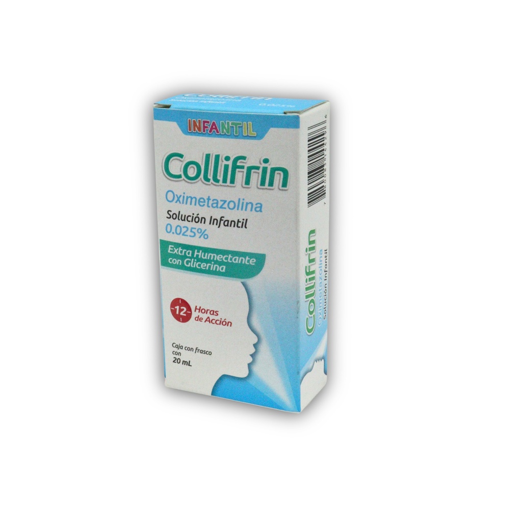 OXIMETAZOLINA SOL NASAL 0.025% C/20 ML COLLIFRIN INFANTIL LAB COLLINS
