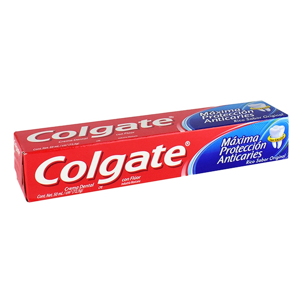 PASTA DENTAL MAXIMA PROTECCION ANTICARIES CON CALCI-PROTECT 50 ML COLGATE