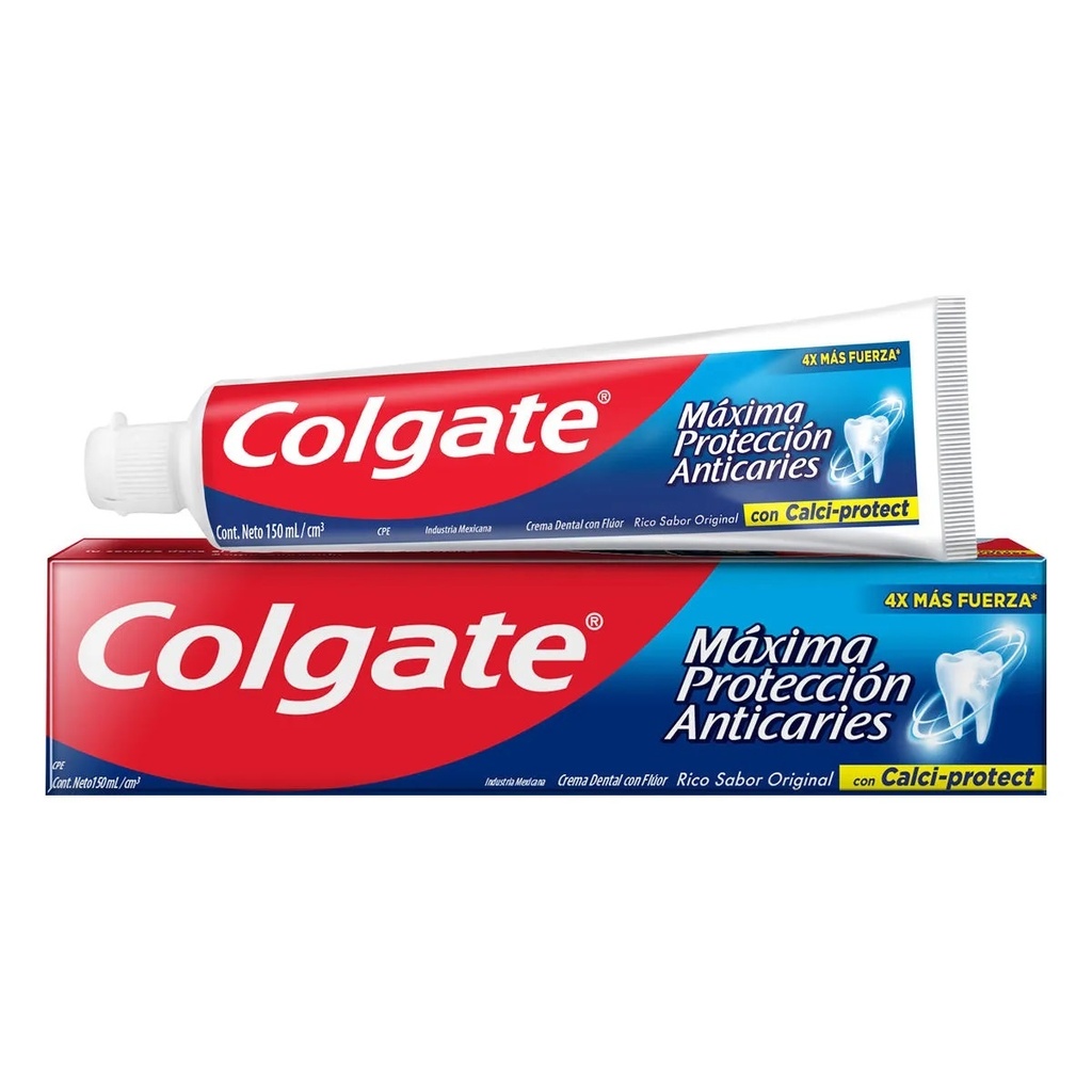 PASTA DENTAL MAXIMA PROTECCION ANTICARIES CON CALCI-PROTECT 150 ML COLGATE