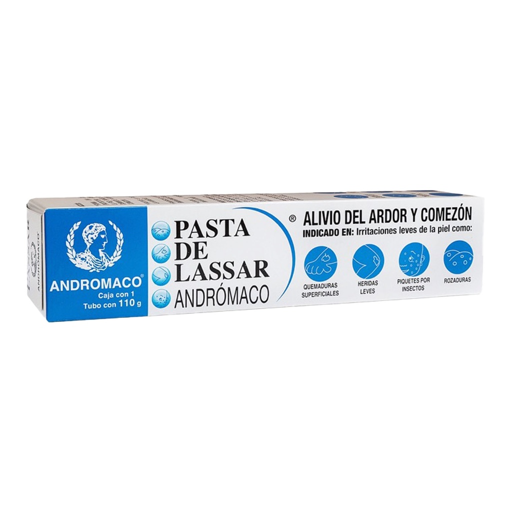 PASTA DE LASSAR 25% C/110 G OXIDO DE ZINC LAB ANDROMACO