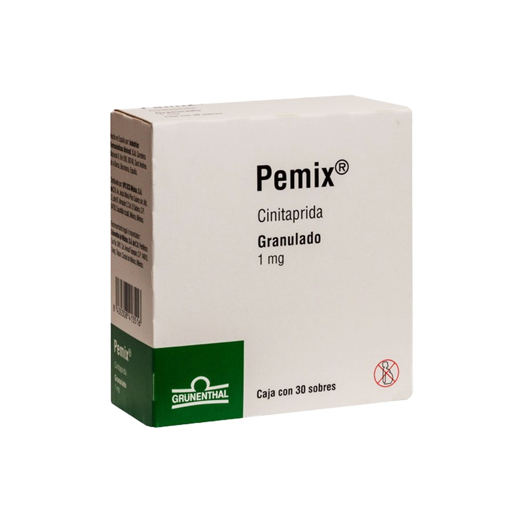 PEMIX 1MG C/30 SOBRES GRANULADO CINITAPRIDA LAB GRUNENTHAL
