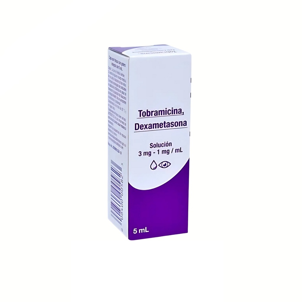 [2383] TOBRAMICINA DEXAMETASONA SOL OFTALMICA 3/1 MG/ML FCO GOTERO C/5 ML LAB GRIN