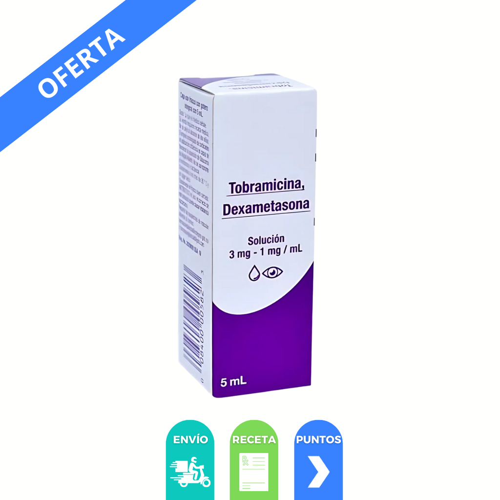 TOBRAMICINA DEXAMETASONA SOL OFTALMICA 3/1 MG/ML FCO GOTERO C/5 ML LAB GRIN