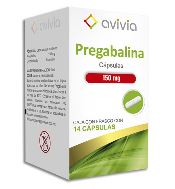 PREGABALINA 150MG C/14 CAPSULAS LAB AVIVIA