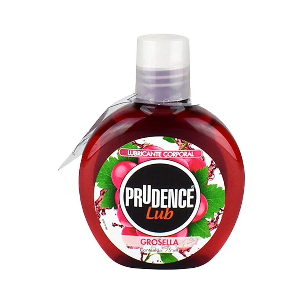 PRUDENCE LUB 75 ML SABOR Y AROMA GROSELLA LUBRICANTE INTIMO LAB DKT