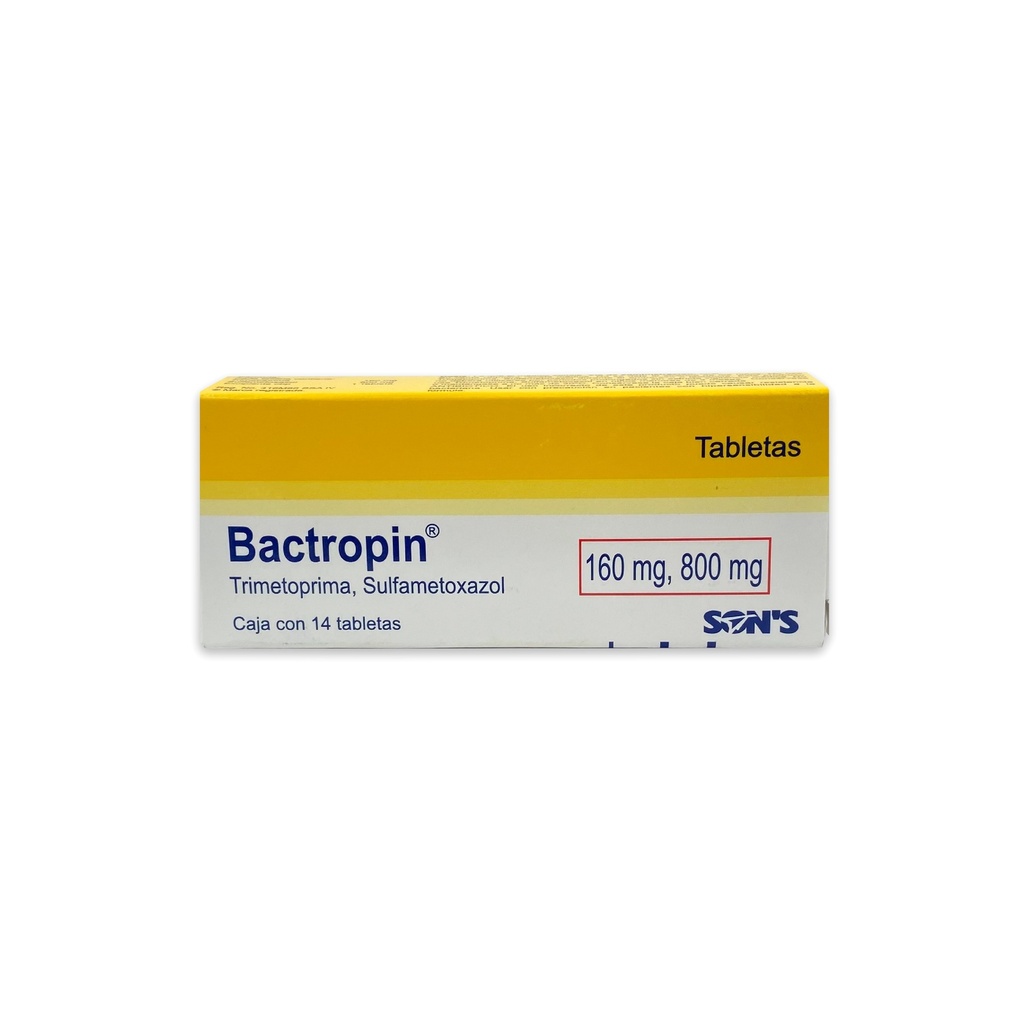 [2400] TRIMETOPRIMA SULFAMETOXAZOL 160 MG/800 MG C/14 TAB BACTROPIN LAB SONS