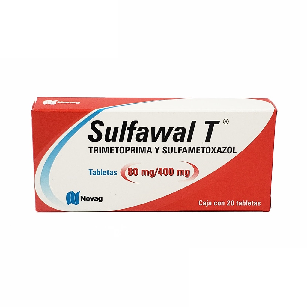 [2402] TRIMETOPRIMA SULFAMETOXAZOL 80MG/400MG C/20 TAB SULFAWAL T LAB NOVAG
