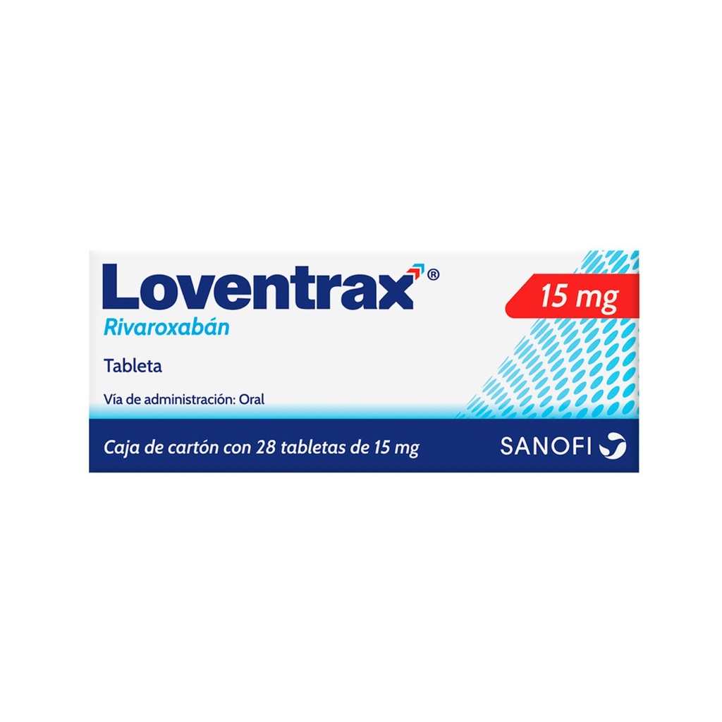 RIVAROXABAN 15 MG C/28 TAB LOVENTRAX (XARELTO)