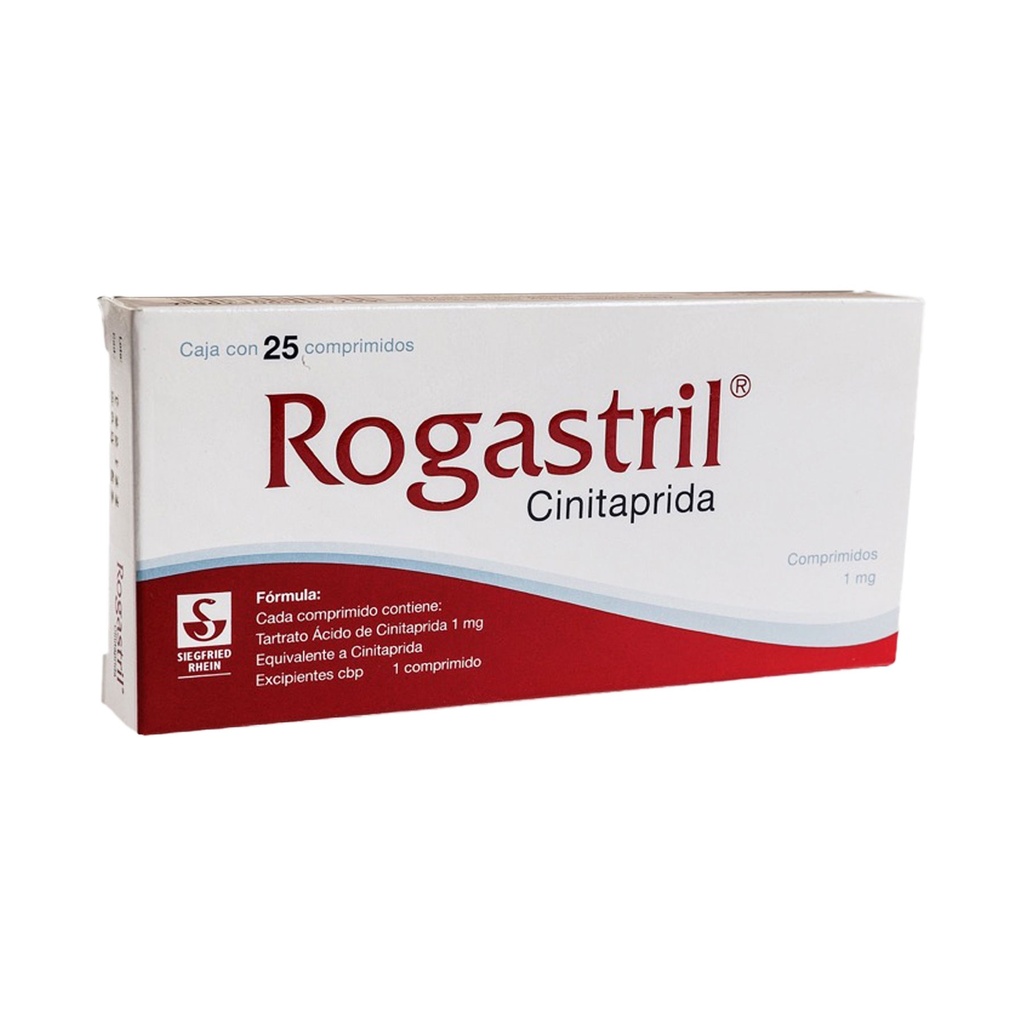 ROGASTRIL 1MG C/25 COMPRIMIDOS CINITAPRIDA LAB SIEGFRIED