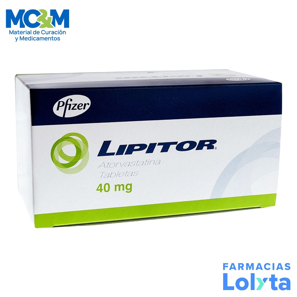 LIPITOR 40 MG C/2 CAJAS C/15 TAB C/U ATORVASTATINA LAB PFIZER