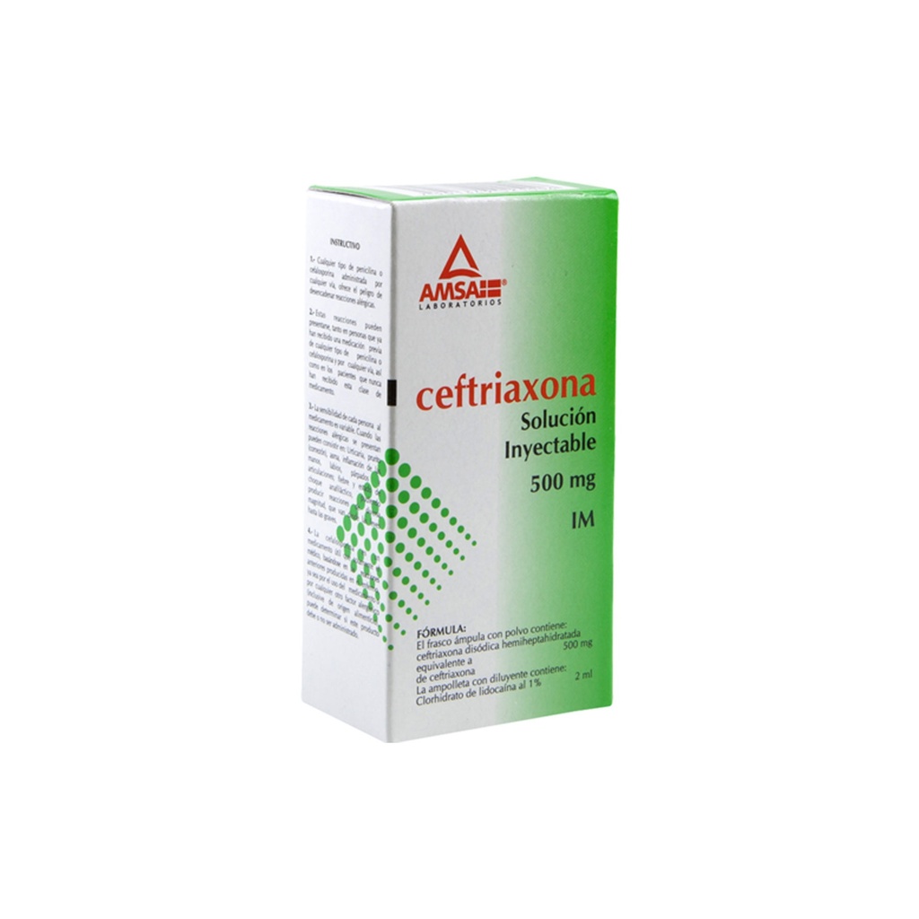 [2425] CEFTRIAXONA SOL INY 500 MG IM AMSA