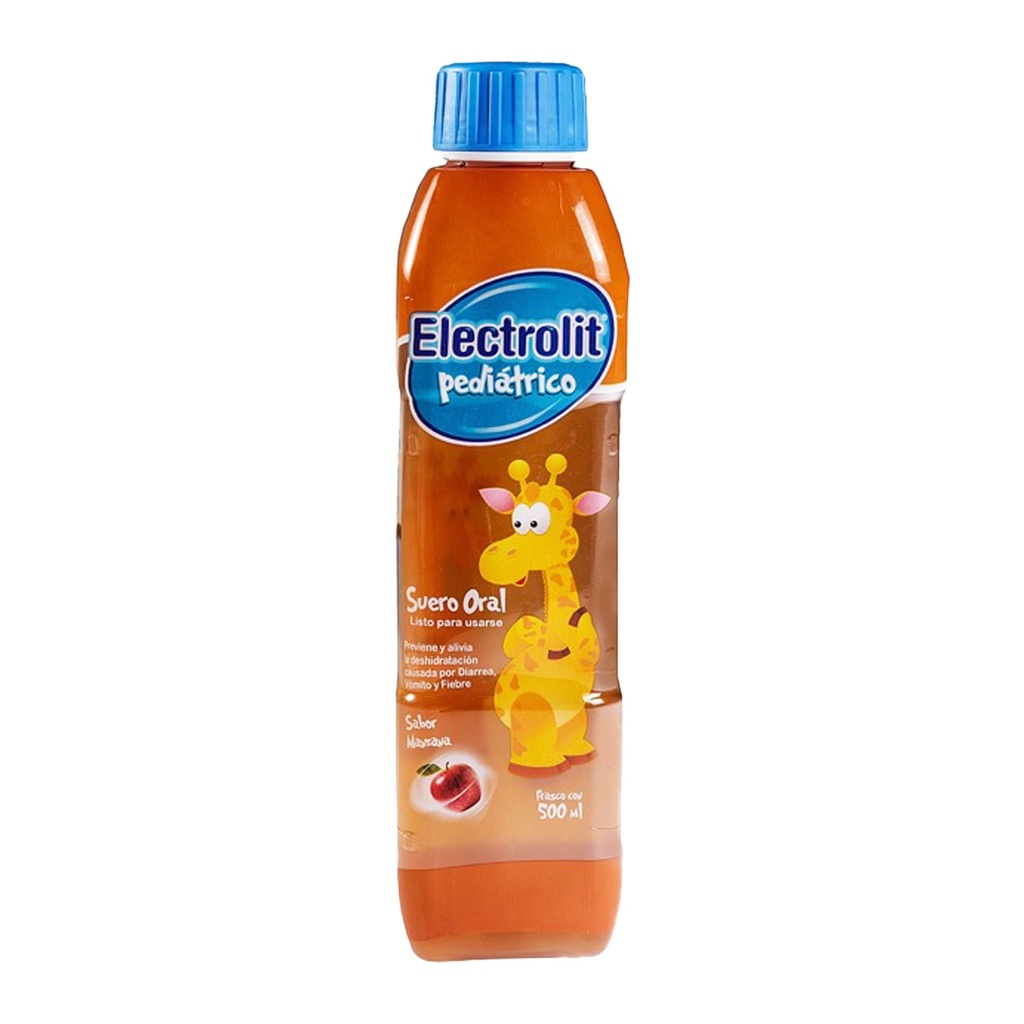 ELECTROLIT PEDIATRICO SUERO ORAL 500 ML MANZANA PISA
