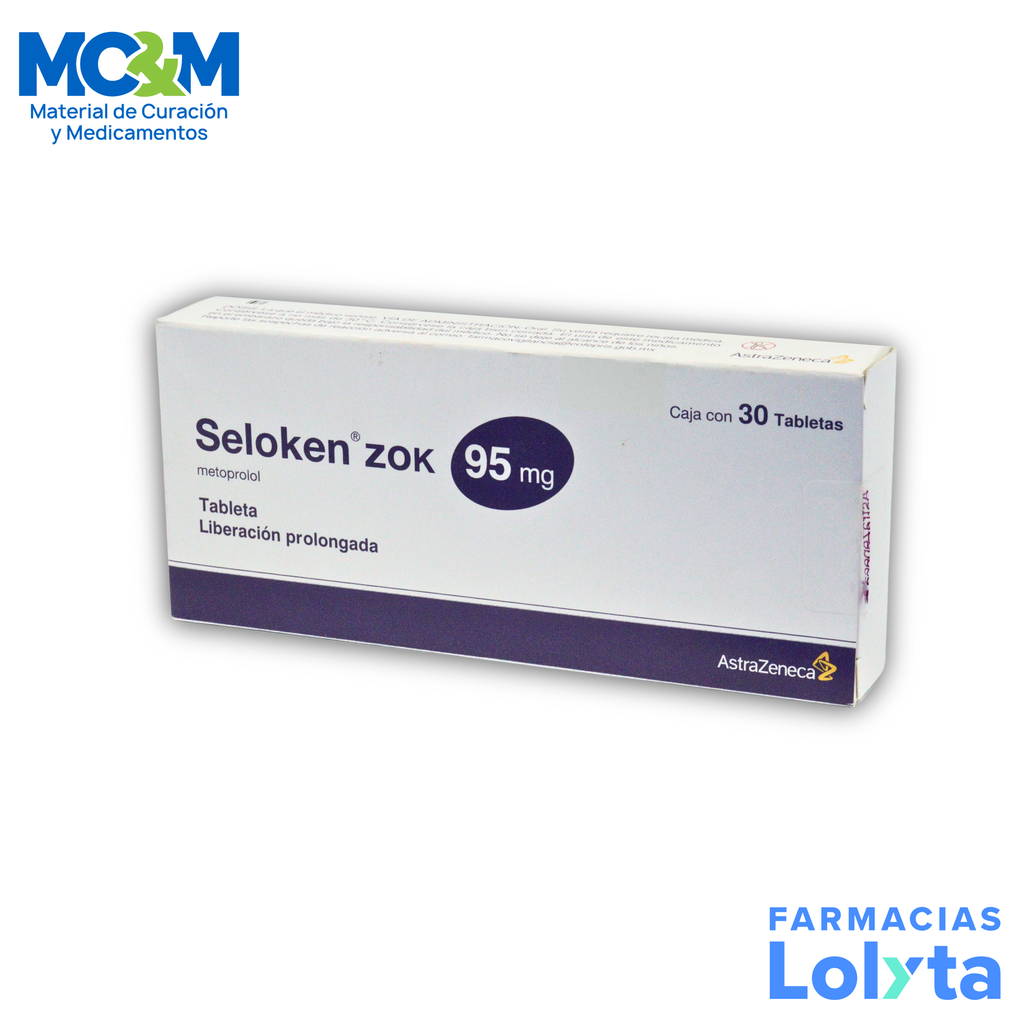 SELOKEN ZOK 95 MG C/30 TAB METOPROLOL LAB ASTRAZENECA