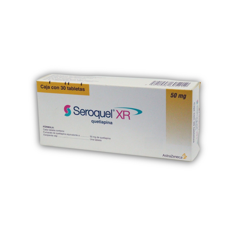[2450] SEROQUEL XR 50 MG C/30 TAB QUETIAPINA LAB ASTRAZENECA