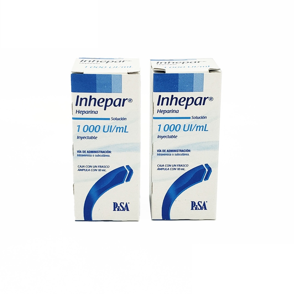 HEPARINA SODICA SOL INY 1000 UI/ML C/10 ML LAB PISA (INHEPAR)