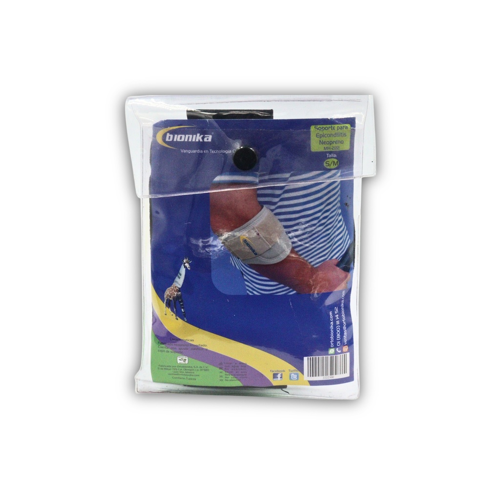 [2474] SOPORTE PARA EPICONDILITIS NEOPRENO S/M MH-222 BIONIKA