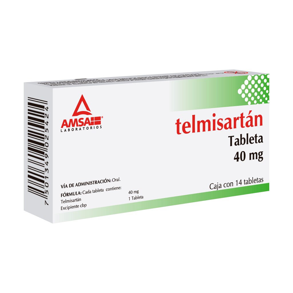 [2512] TELMISARTAN 40 MG C/14 TAB LAB AMSA