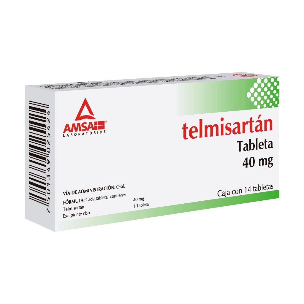 [2512] TELMISARTAN 40 MG C/14 TAB LAB AMSA
