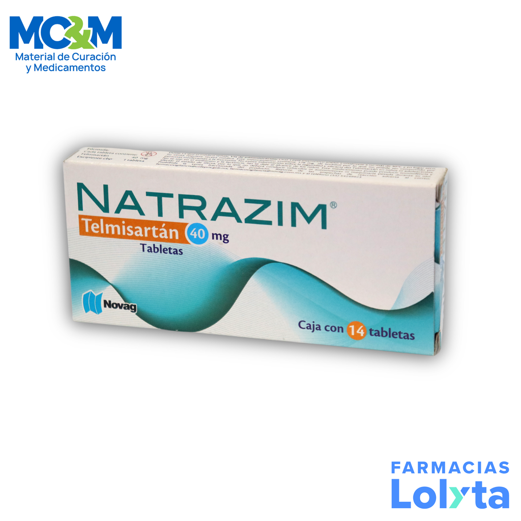TELMISARTAN 40 MG C/14 TAB NATRAZIM LAB NOVAG