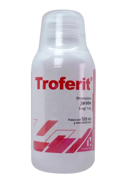 TROFERIT JARABE 3 MG/ML C/120 ML DROPROPIZINA LAB CHINOIN