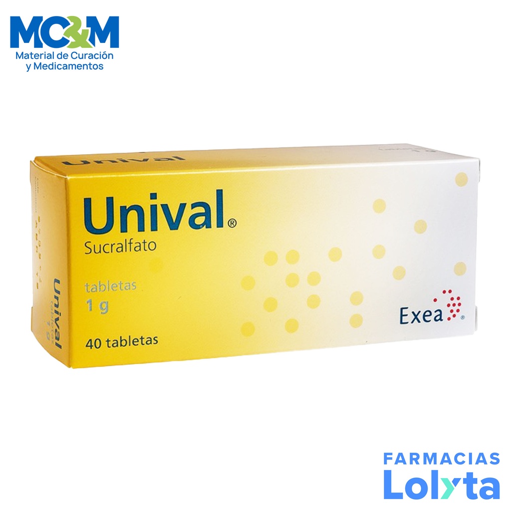UNIVAL 1G C/40 TAB SUCRALFATO LAB EXEA