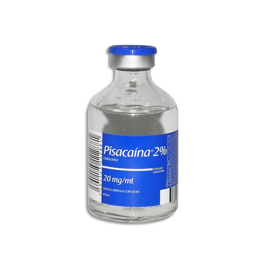 LIDOCAINA 2% SOL INY 20MG/ML C/50ML PISACAINA LAB PISA