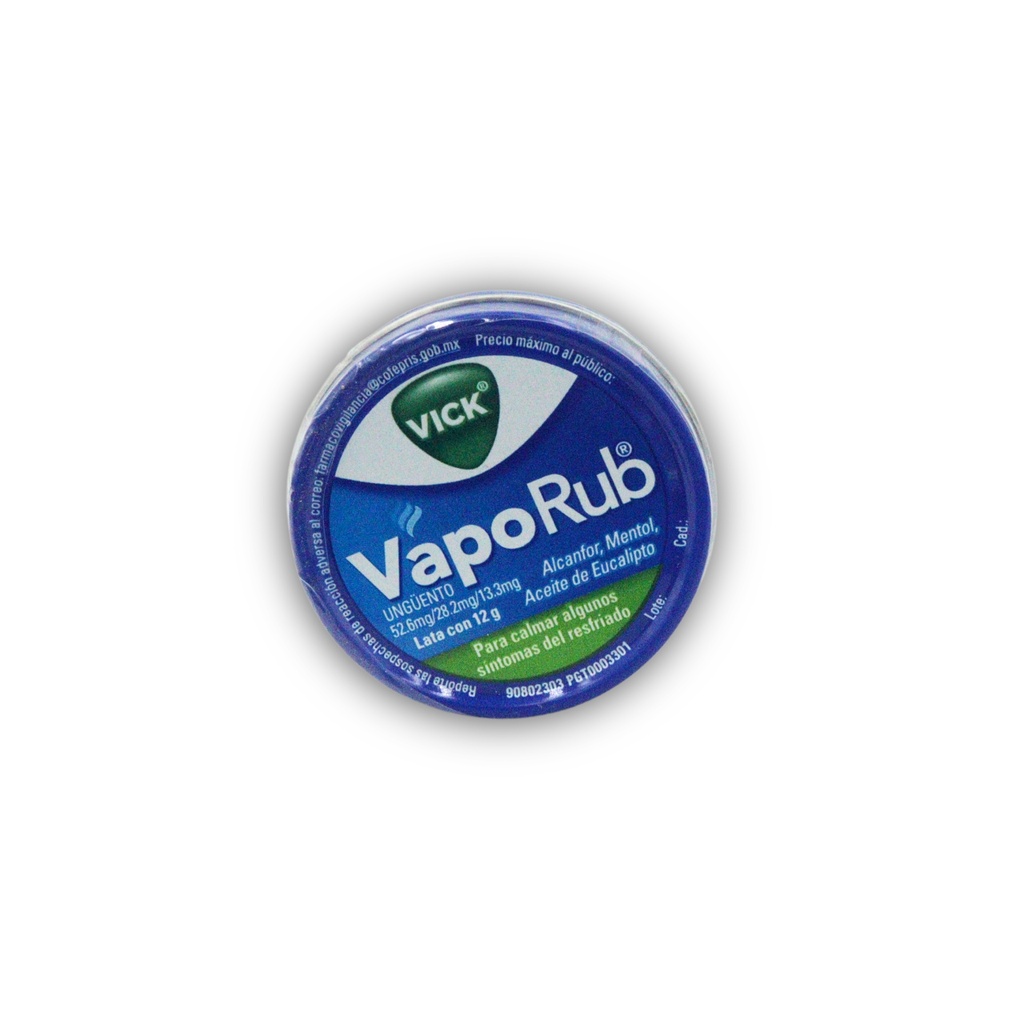 VICK VAPORUB UNGÜENTO 12G C/1 PZA