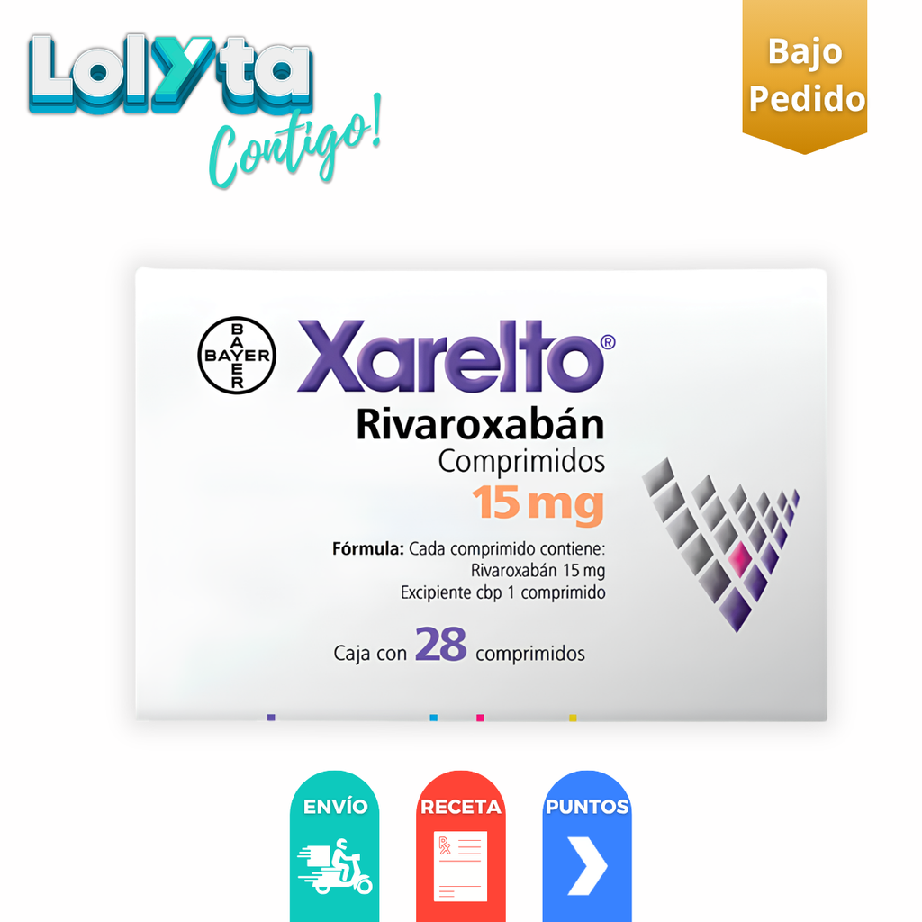 [2562] XARELTO 15 MG C/28 COMPRIMIDO RIVAROXABAN LAB BAYER