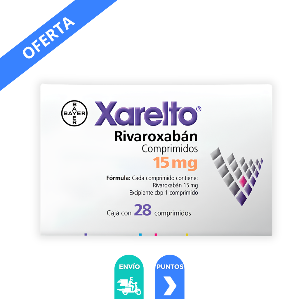XARELTO 15 MG C/28 COMPRIMIDO RIVAROXABAN LAB BAYER