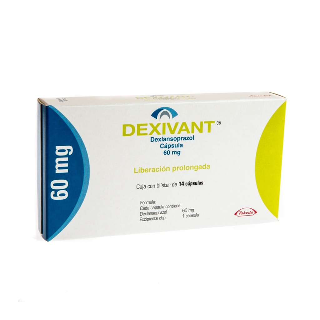 DEXIVANT 60 MG C/14 CAP LIBERACION RETARDADA DEXLANSOPRAZOL LAB TAKEDA