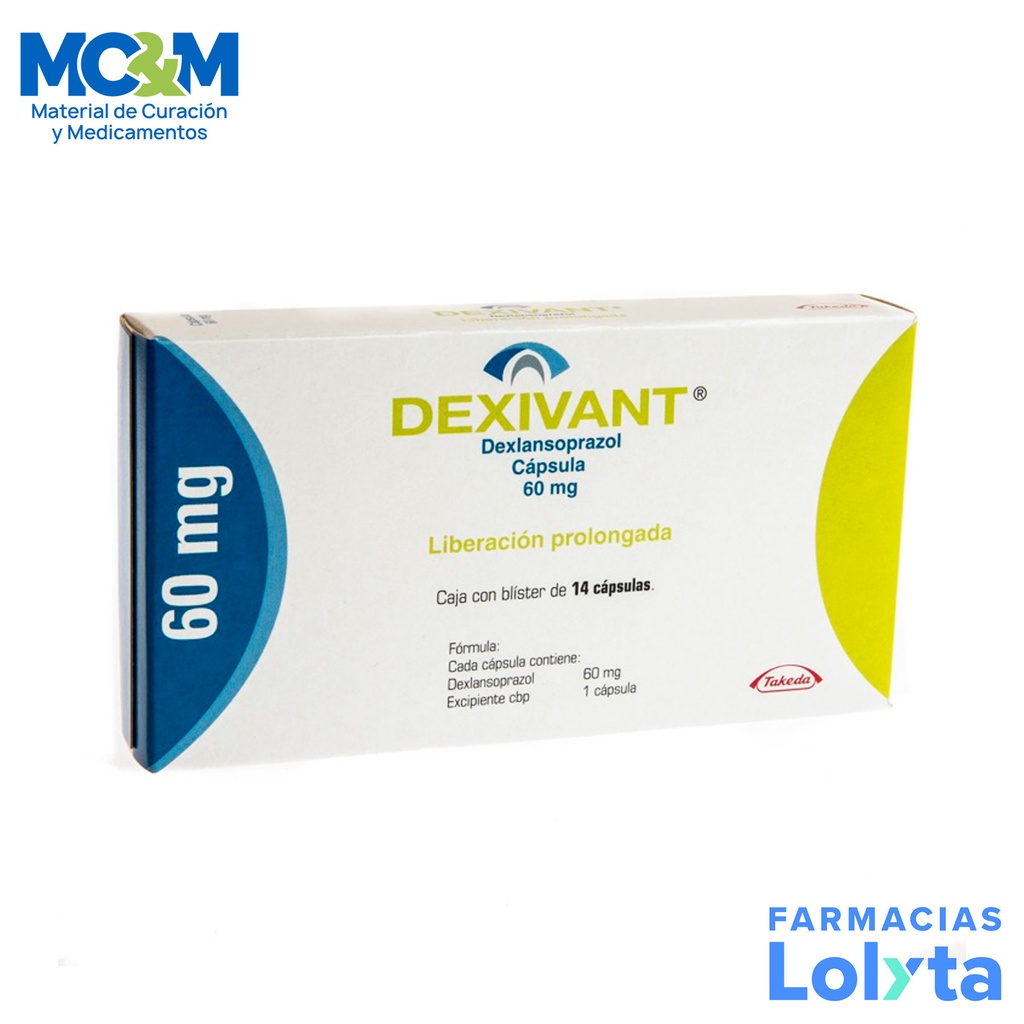 [2592] DEXIVANT 60 MG C/14 CAP LIBERACION RETARDADA DEXLANSOPRAZOL LAB TAKEDA