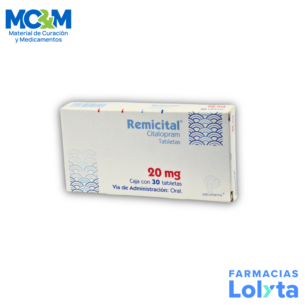 CITALOPRAM 20MG C/30 TAB REMICITAL LAB PSICOFARMA