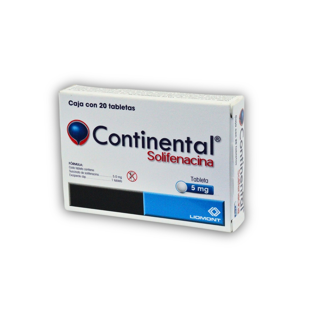 CONTINENTAL 5 MG C/20 TAB SOLIFENACINA LAB LIOMONT
