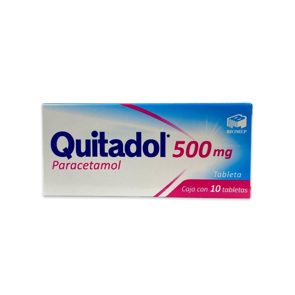 PARACETAMOL 500 MG C/10 TAB QUITADOL LAB BIOMEP