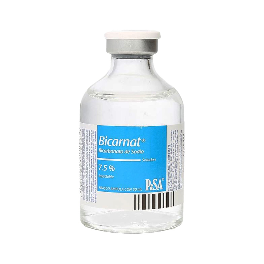 [2623] BICARNAT SOL INY 7.5% 50 ML BICARBONATO DE SODIO LAB PISA