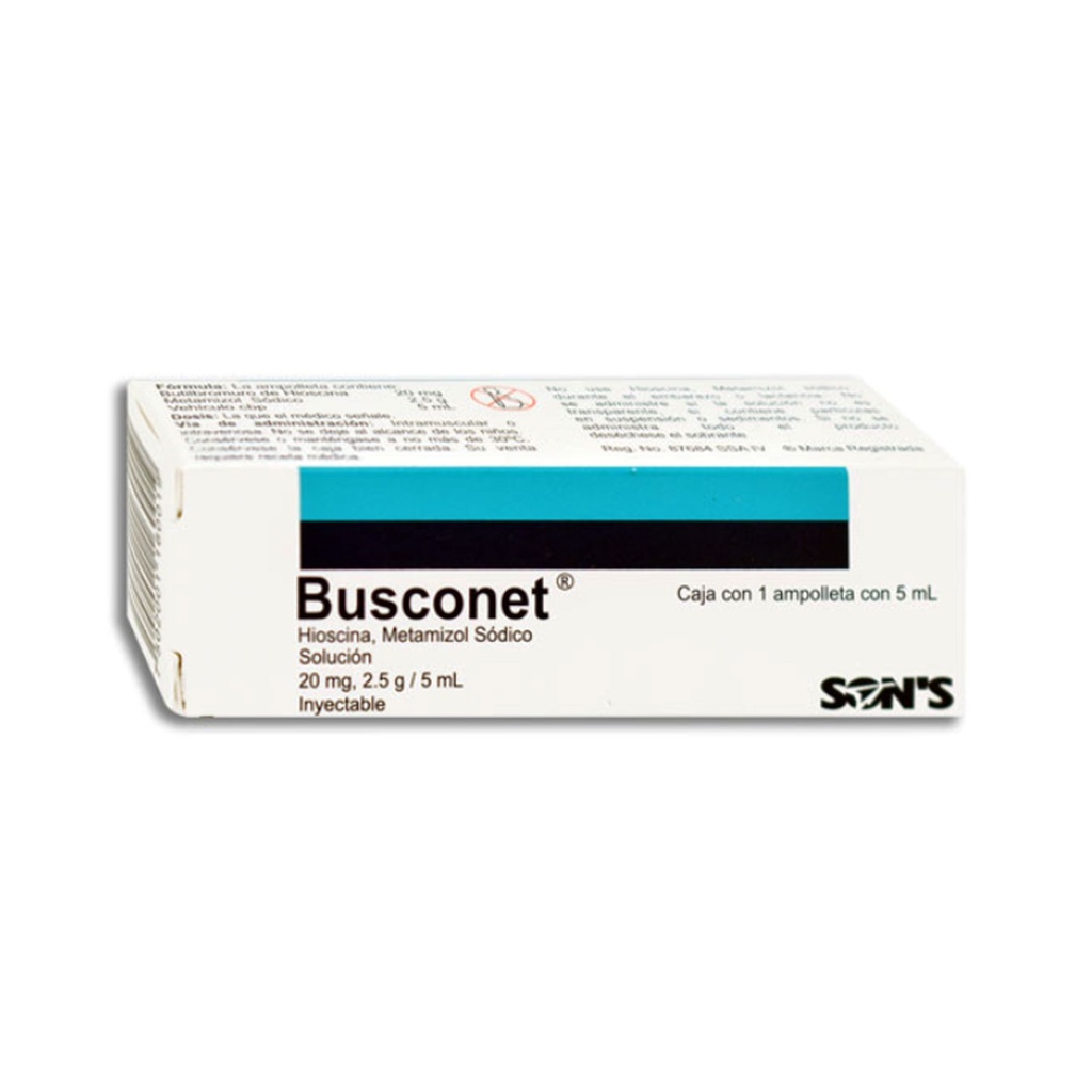 [2624] BUTILHIOSCINA METAMIZOL SODICO SOL INY 20 MG/2.5 G/5 ML BUSCONET LAB SONS