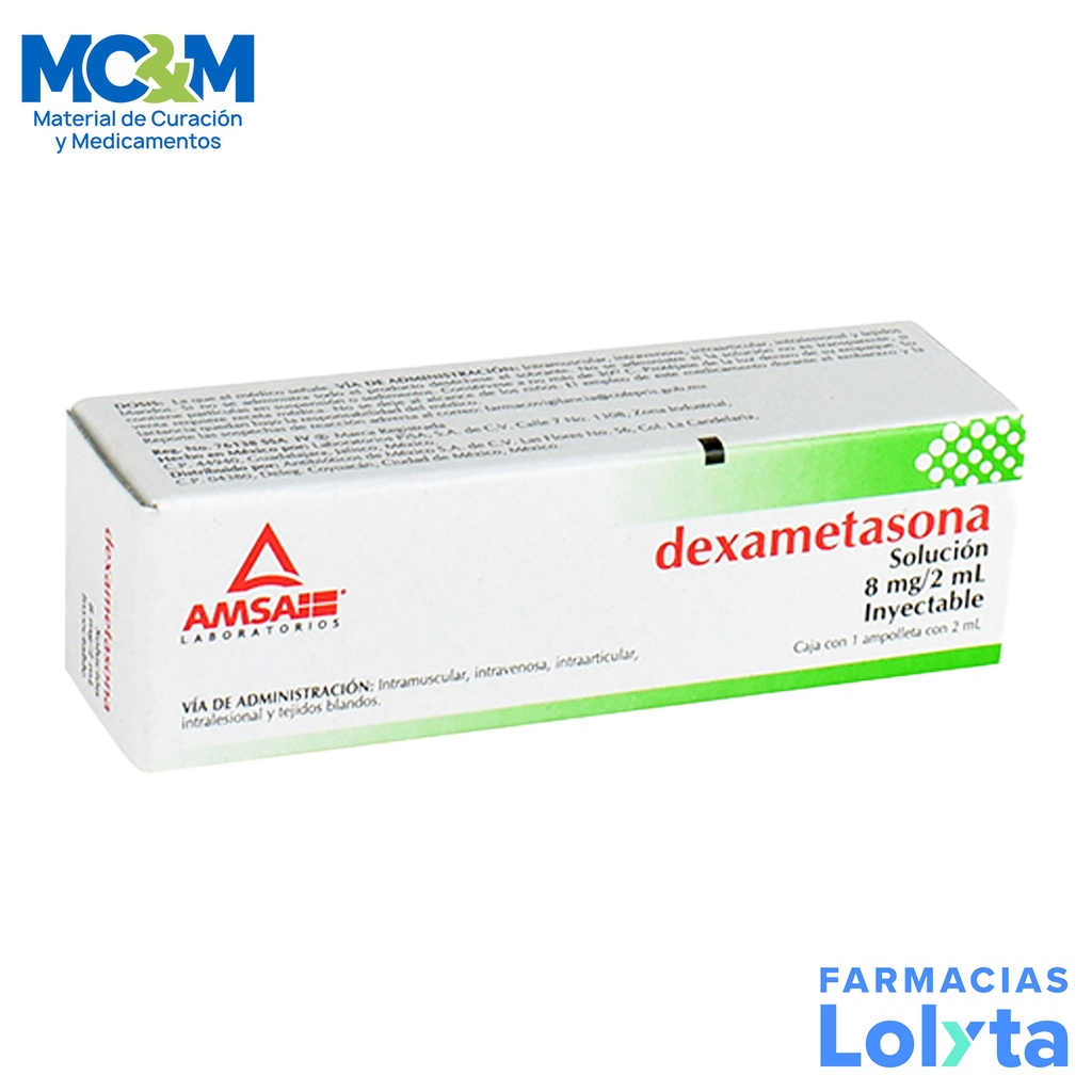 [2631] DEXAMETASONA SOL INY 8MG /2ML CRISTAL AMSA