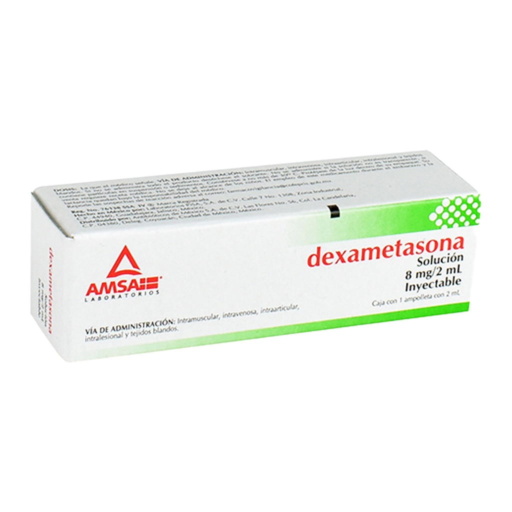 DEXAMETASONA SOL INY 8MG /2ML CRISTAL AMSA