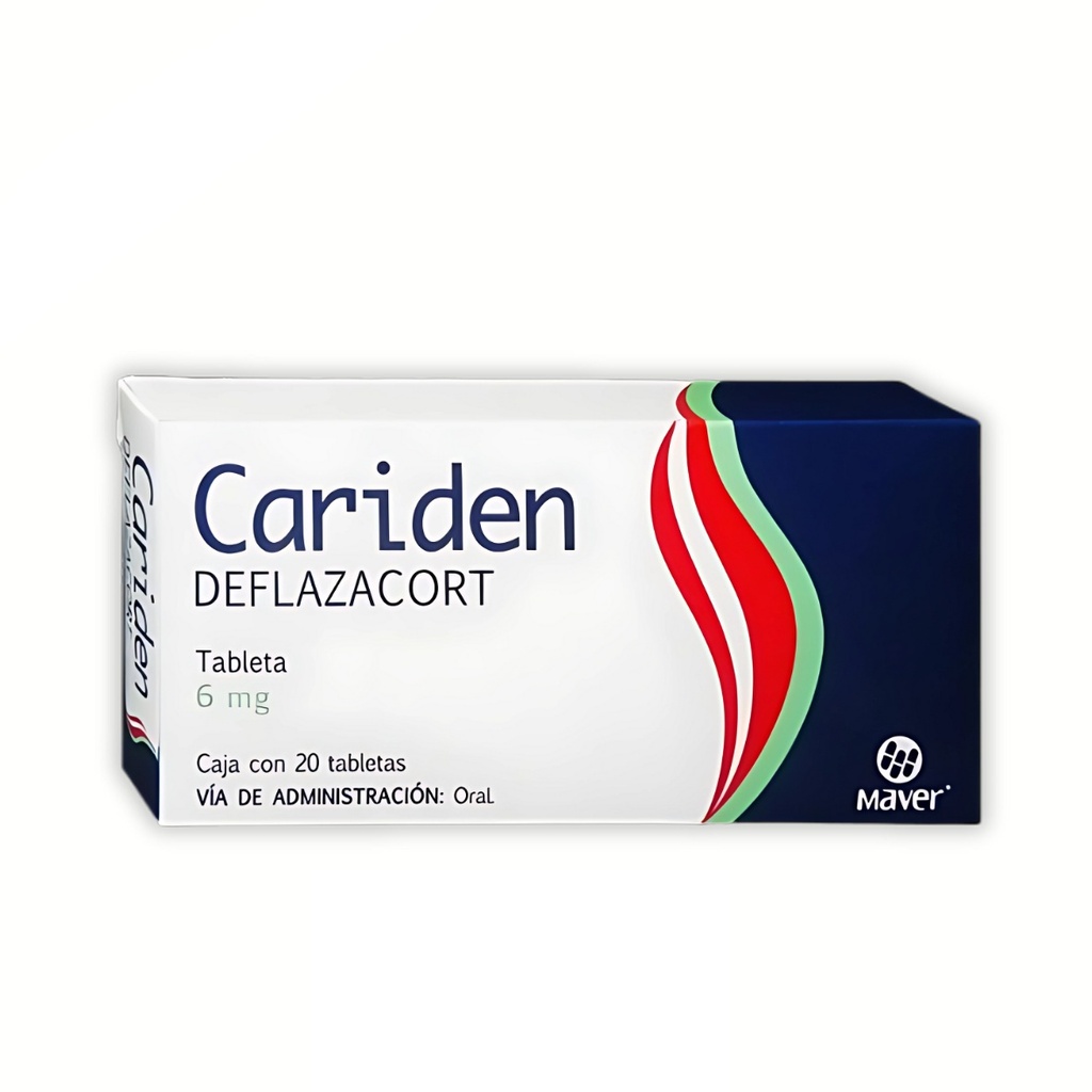 DEFLAZACORT 6 MG C/20 TAB CARIDEN LAB MAVER