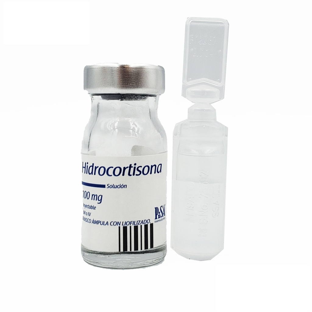 HIDROCORTISONA SOL INY 100 MG LAB PISA