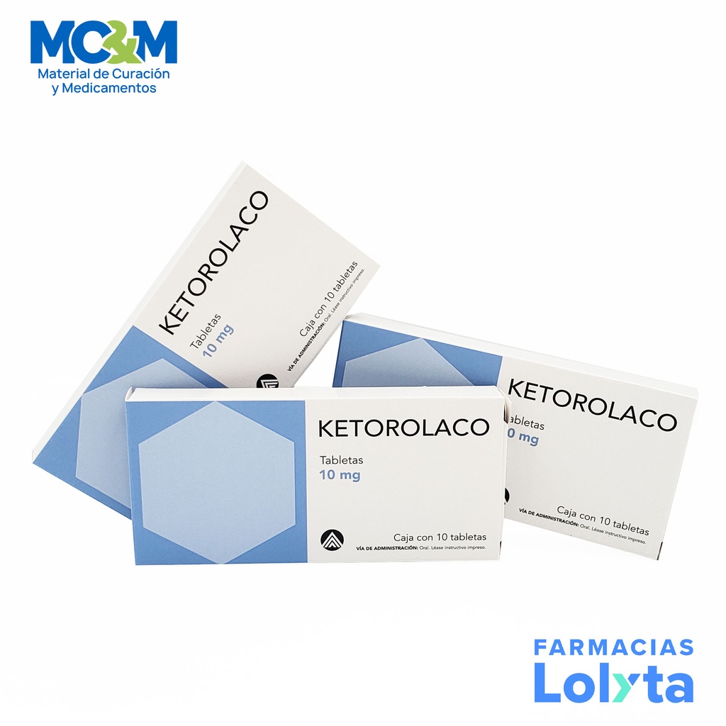 KETOROLACO 10MG C/10 TAB LAB MAVER